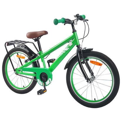 vidaXL Kids Bike 20 Inches for 6-11 Years Old Green