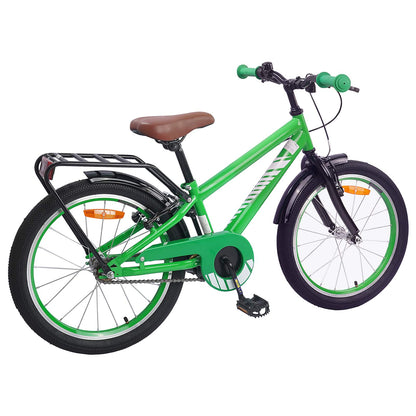 vidaXL Kids Bike 20 Inches for 6-11 Years Old Green