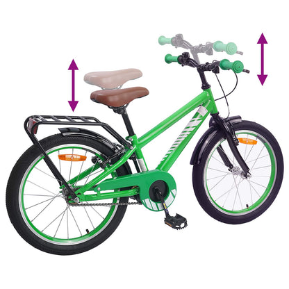 vidaXL Kids Bike 20 Inches for 6-11 Years Old Green