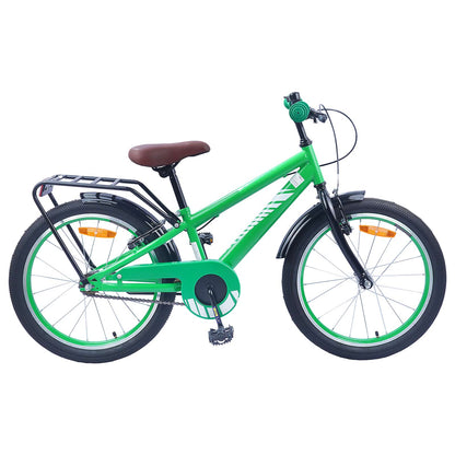 vidaXL Kids Bike 20 Inches for 6-11 Years Old Green