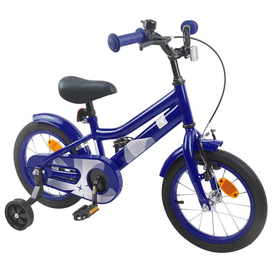 vidaXL Kids Bike 12 Inches for 2-4 Years Old Dark Blue