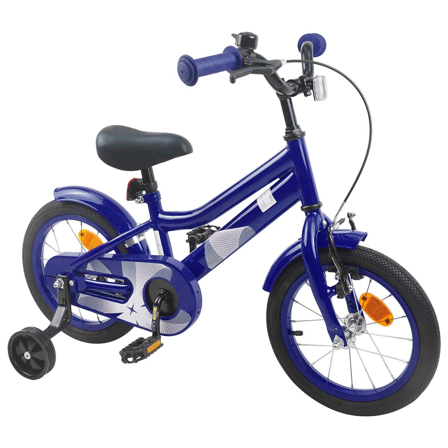 vidaXL Kids Bike 14 Inches for 3-5 Years Old Dark Blue