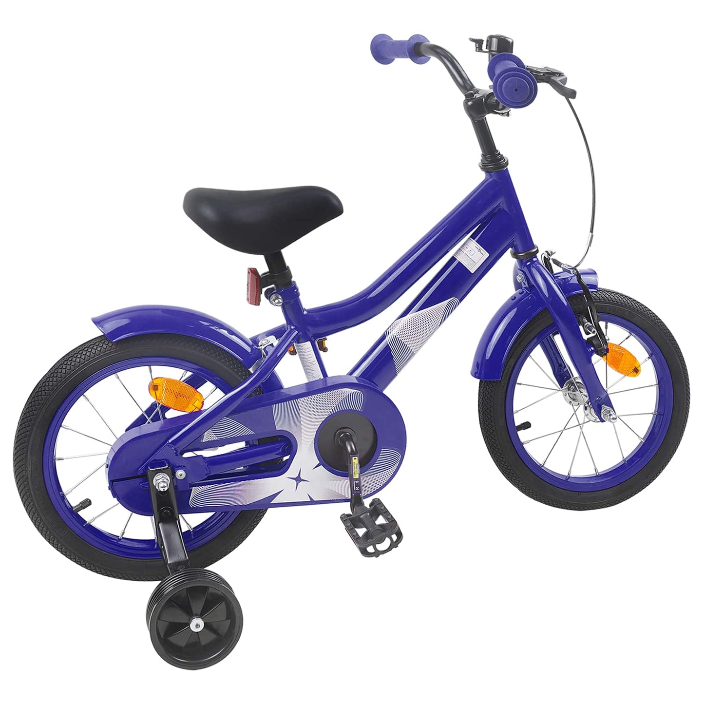 vidaXL Kids Bike 14 Inches for 3-5 Years Old Dark Blue