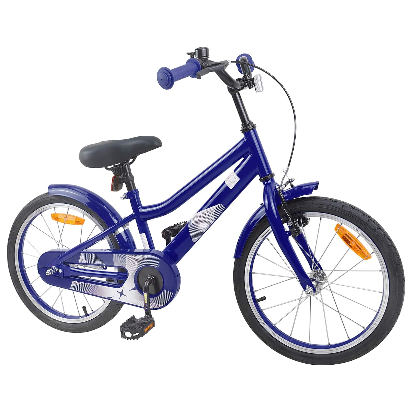 vidaXL Kids Bike 18 Inches for 5-7 Years Old Dark Blue