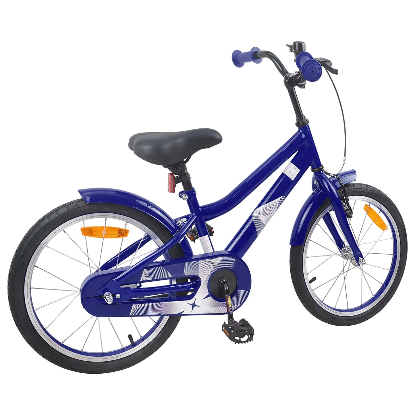 vidaXL Kids Bike 18 Inches for 5-7 Years Old Dark Blue