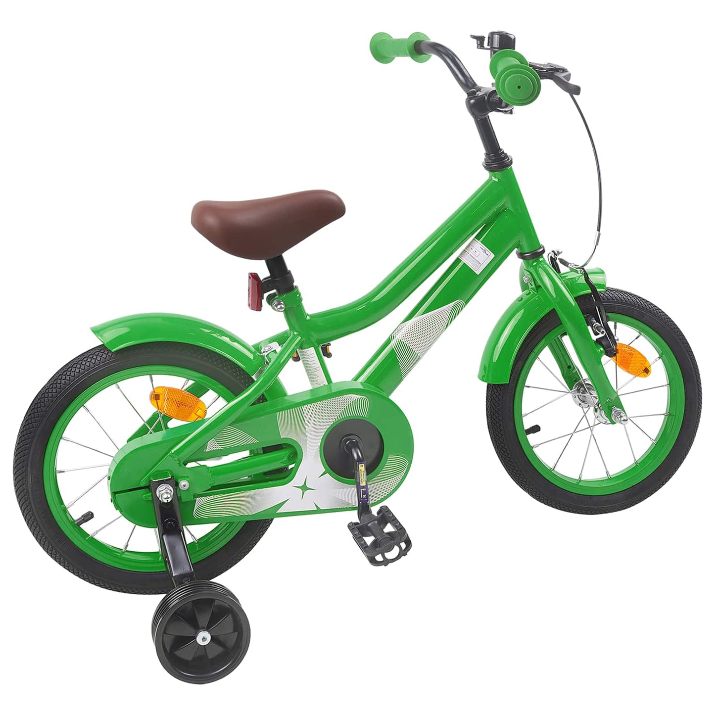 vidaXL Kids Bike 16 Inches for 4-6 Years Old Green