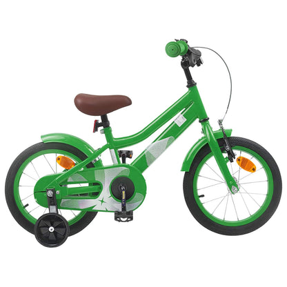 vidaXL Kids Bike 16 Inches for 4-6 Years Old Green