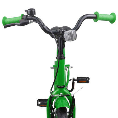 vidaXL Kids Bike 18 Inches for 5-7 Years Old Green