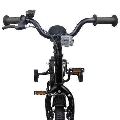 vidaXL Kids Bike 12 Inches for 2-4 Years Old Black