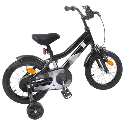 vidaXL Kids Bike 12 Inches for 2-4 Years Old Black