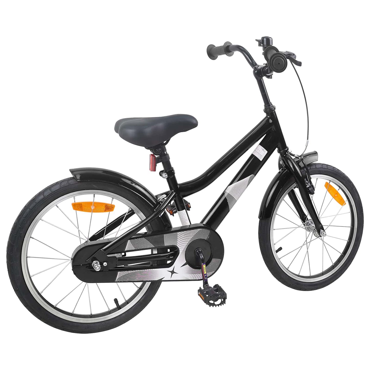 vidaXL Kids Bike 18 Inches for 5-7 Years Old Black