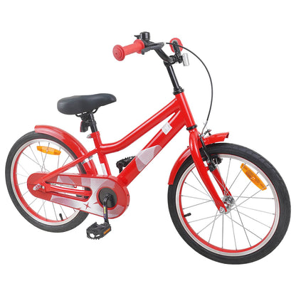 vidaXL Kids Bike 18 Inches for 5-7 Years Old Red