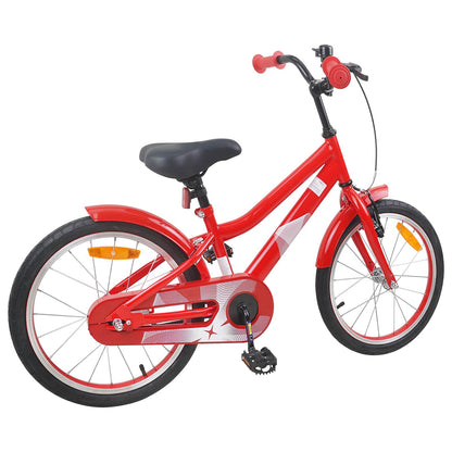 vidaXL Kids Bike 18 Inches for 5-7 Years Old Red