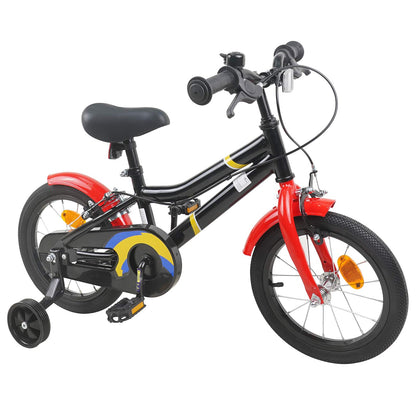 vidaXL Kids Bike 16 Inches for 4-6 Years Old Black Red
