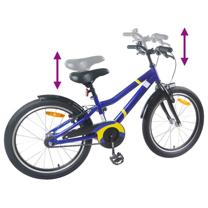 vidaXL Kids Bike 20 Inches for 6-11 Years Old Blue Black