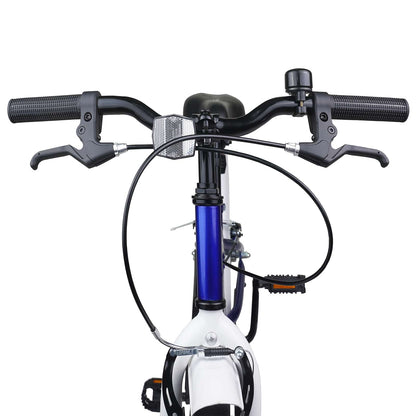 vidaXL Kids Bike 20 Inches for 6-11 Years Old Blue White