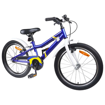 vidaXL Kids Bike 20 Inches for 6-11 Years Old Blue White