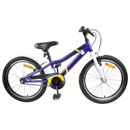 vidaXL Kids Bike 20 Inches for 6-11 Years Old Blue White