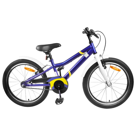 vidaXL Kids Bike 20 Inches for 6-11 Years Old Blue White