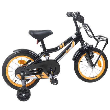 vidaXL Kids Bike 16 Inches for 4-6 Years Old Orange Black