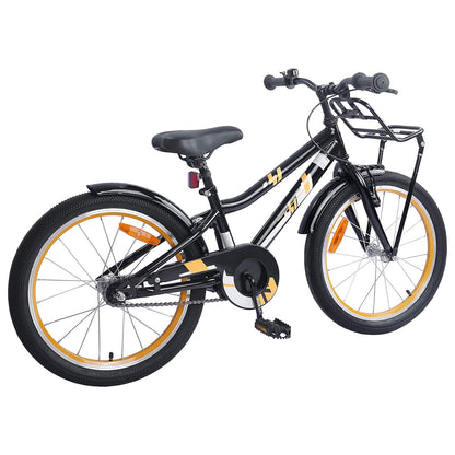 vidaXL Kids Bike 18 Inches for 5-7 Years Old Orange Black