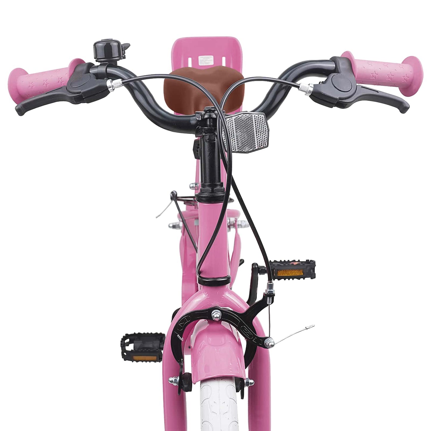 vidaXL Kids Bike 18 Inches for 5-7 Years Old Light Pink