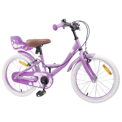vidaXL Kids Bike 18 Inches for 5-7 Years Old Purple