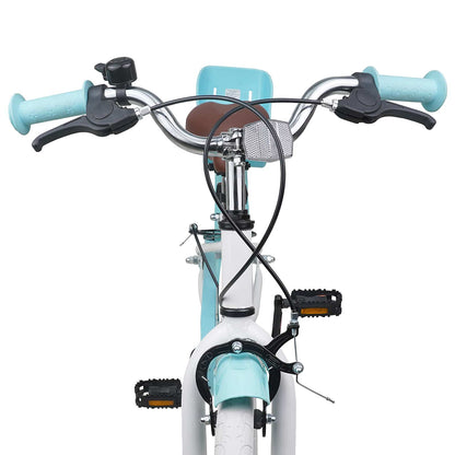vidaXL Kids Bike 18 Inches for 5-7 Years Old White