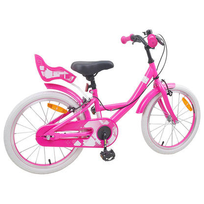 vidaXL Kids Bike 18 Inches for 5-7 Years Old Pink