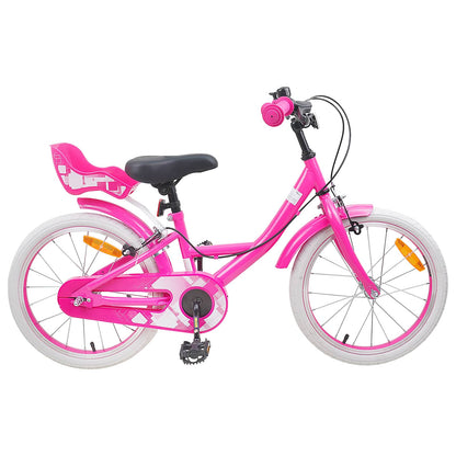 vidaXL Kids Bike 18 Inches for 5-7 Years Old Pink