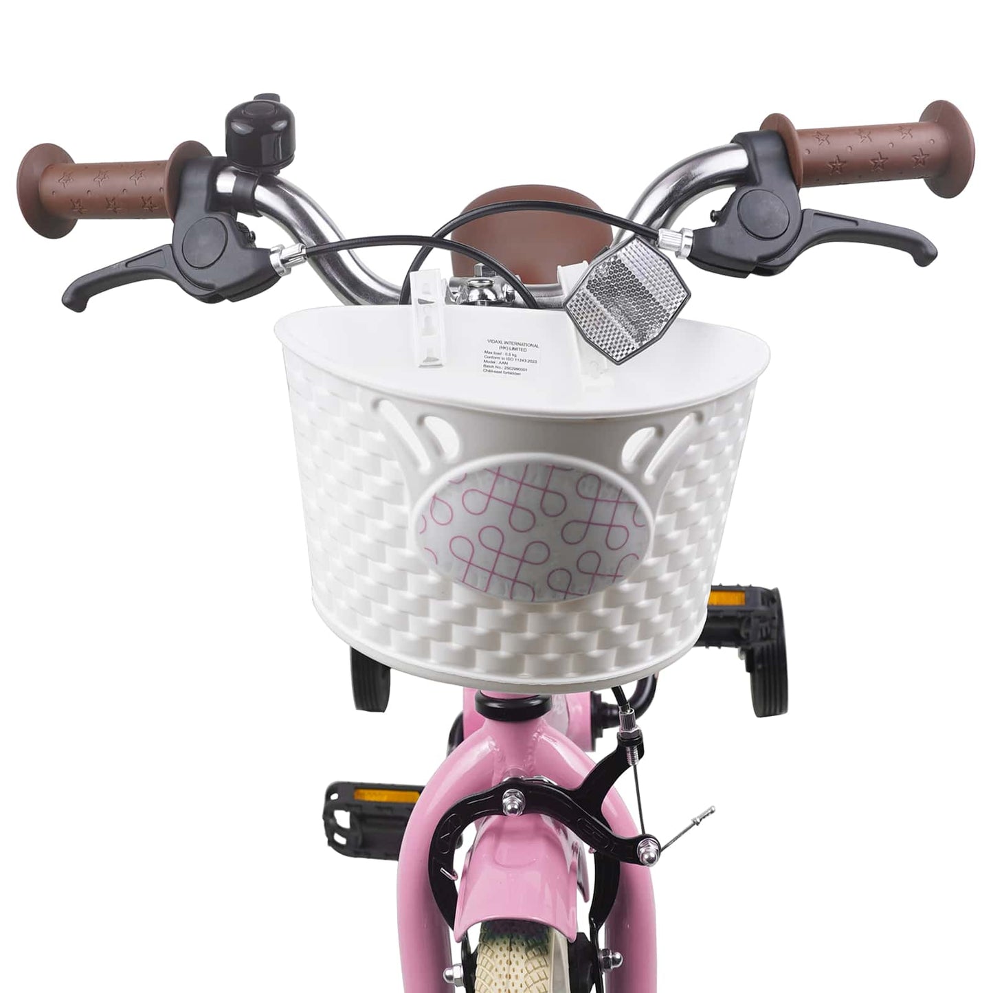 vidaXL Kids Bike 12 Inches for 2-4 Years Old Light Pink