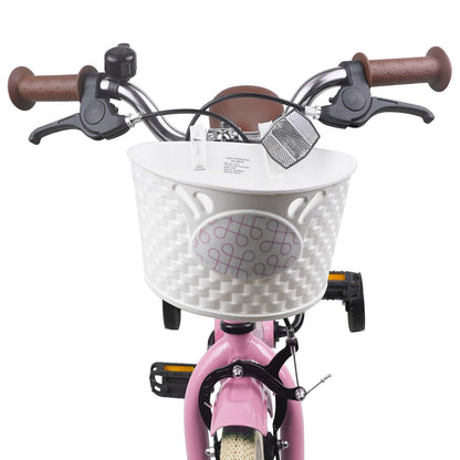 vidaXL Kids Bike 12 Inches for 2-4 Years Old Light Pink