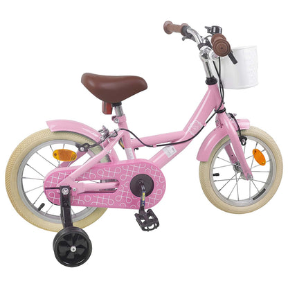 vidaXL Kids Bike 12 Inches for 2-4 Years Old Light Pink