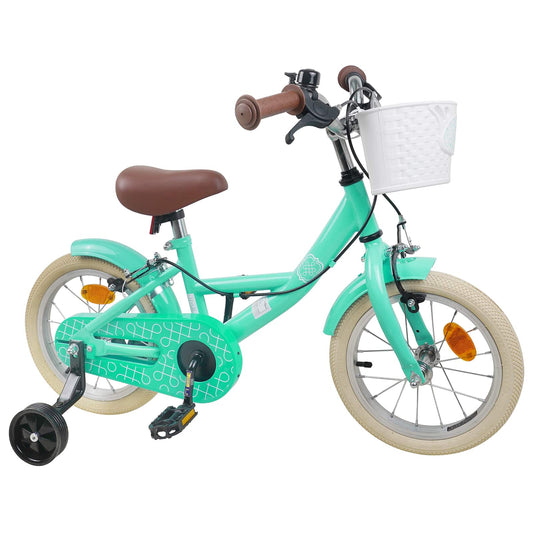 vidaXL Kids Bike 12 Inches for 2-4 Years Old Sea Green