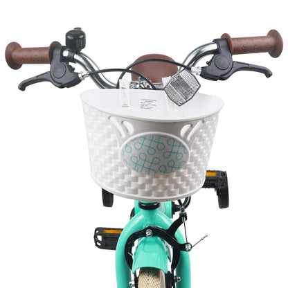 vidaXL Kids Bike 14 Inches for 3-5 Years Old Sea Green