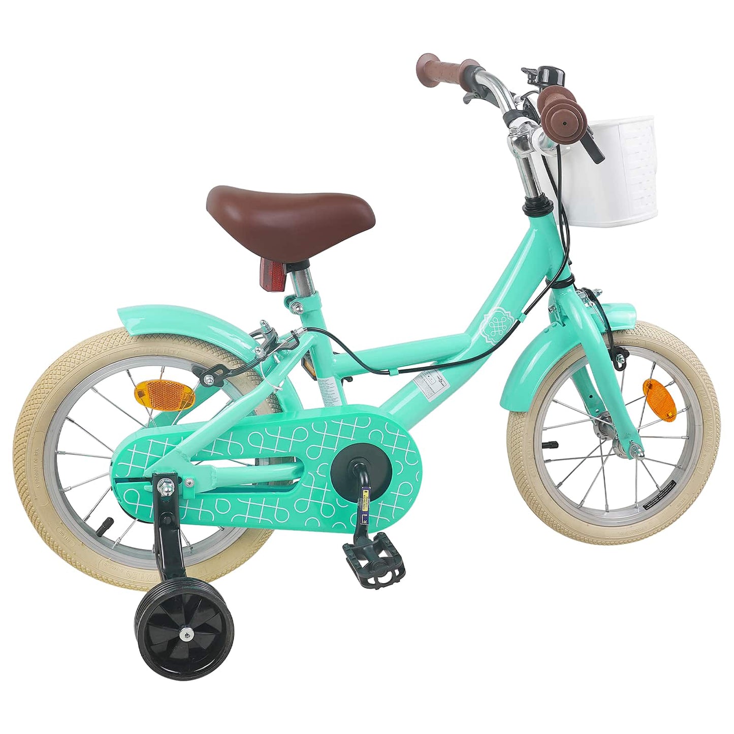 vidaXL Kids Bike 16 Inches for 4-6 Years Old Sea Green
