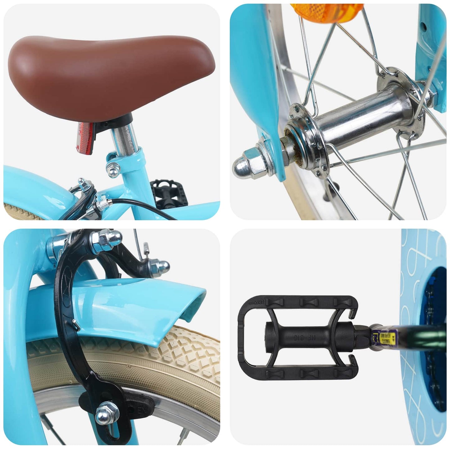 vidaXL Kids Bike 12 Inches for 2-4 Years Old Light Blue
