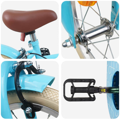 vidaXL Kids Bike 12 Inches for 2-4 Years Old Light Blue