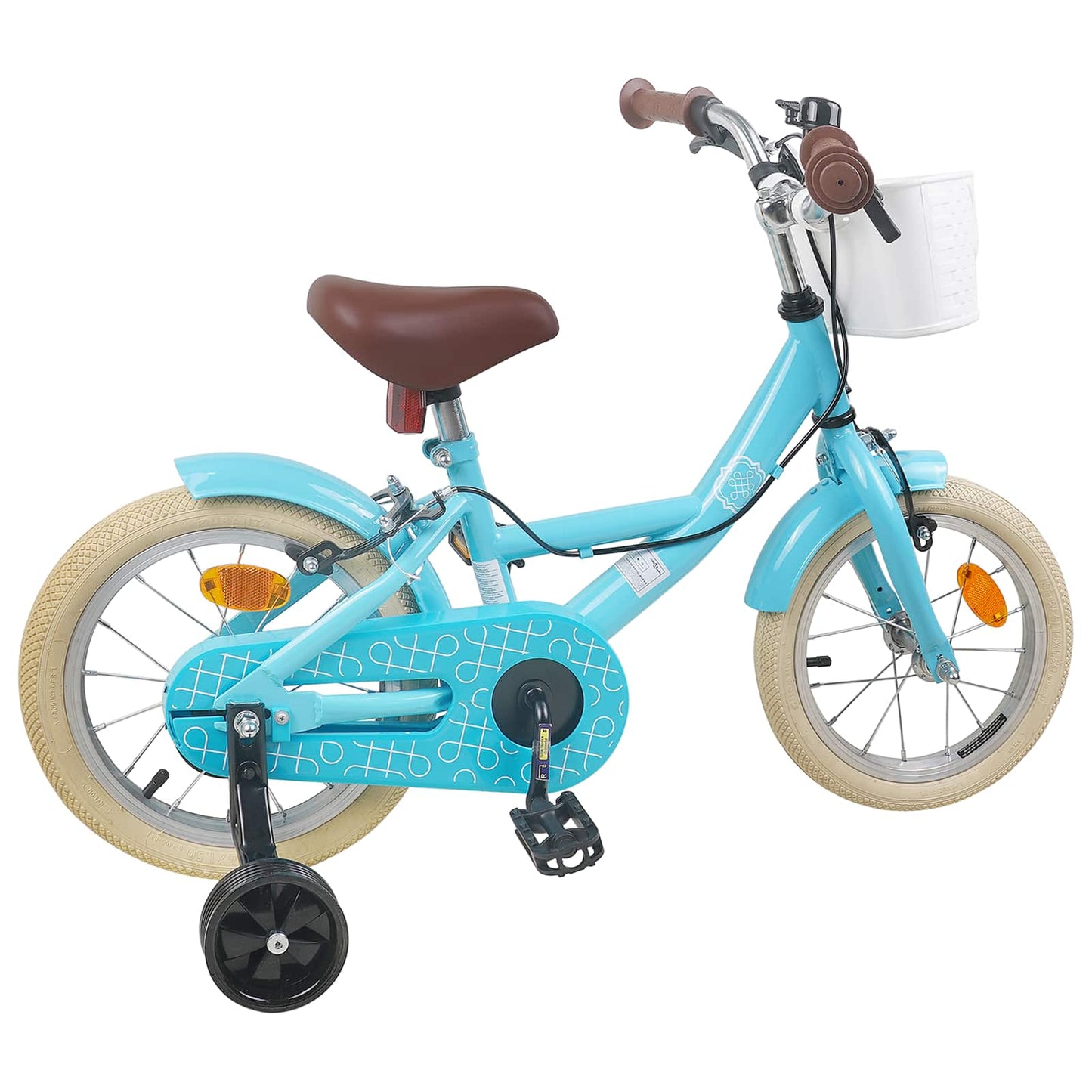 vidaXL Kids Bike 14 Inches for 3-5 Years Old Light Blue
