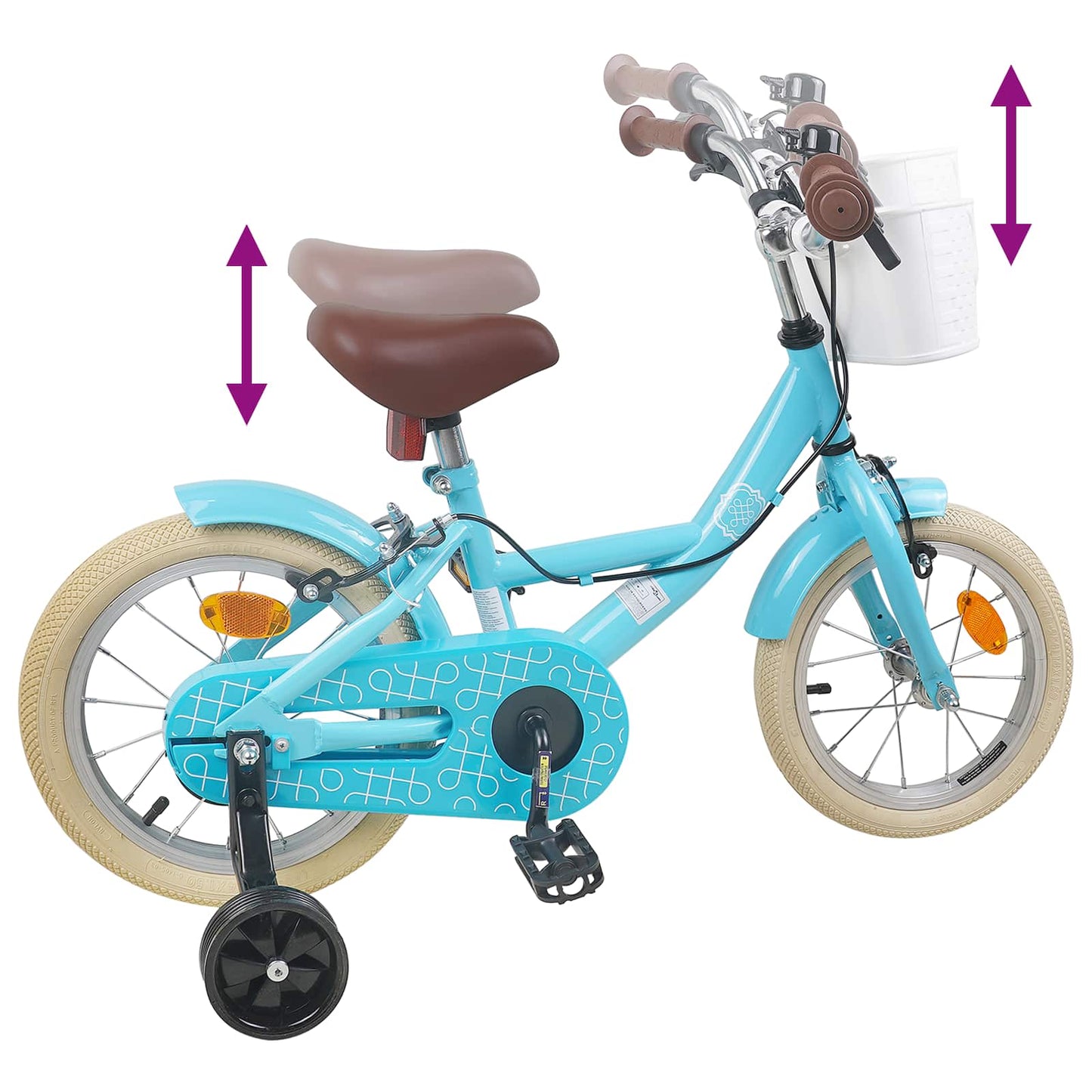 vidaXL Kids Bike 16 Inches for 4-6 Years Old Light Blue