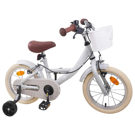 vidaXL Kids Bike 12 Inches for 2-4 Years Old Light Grey