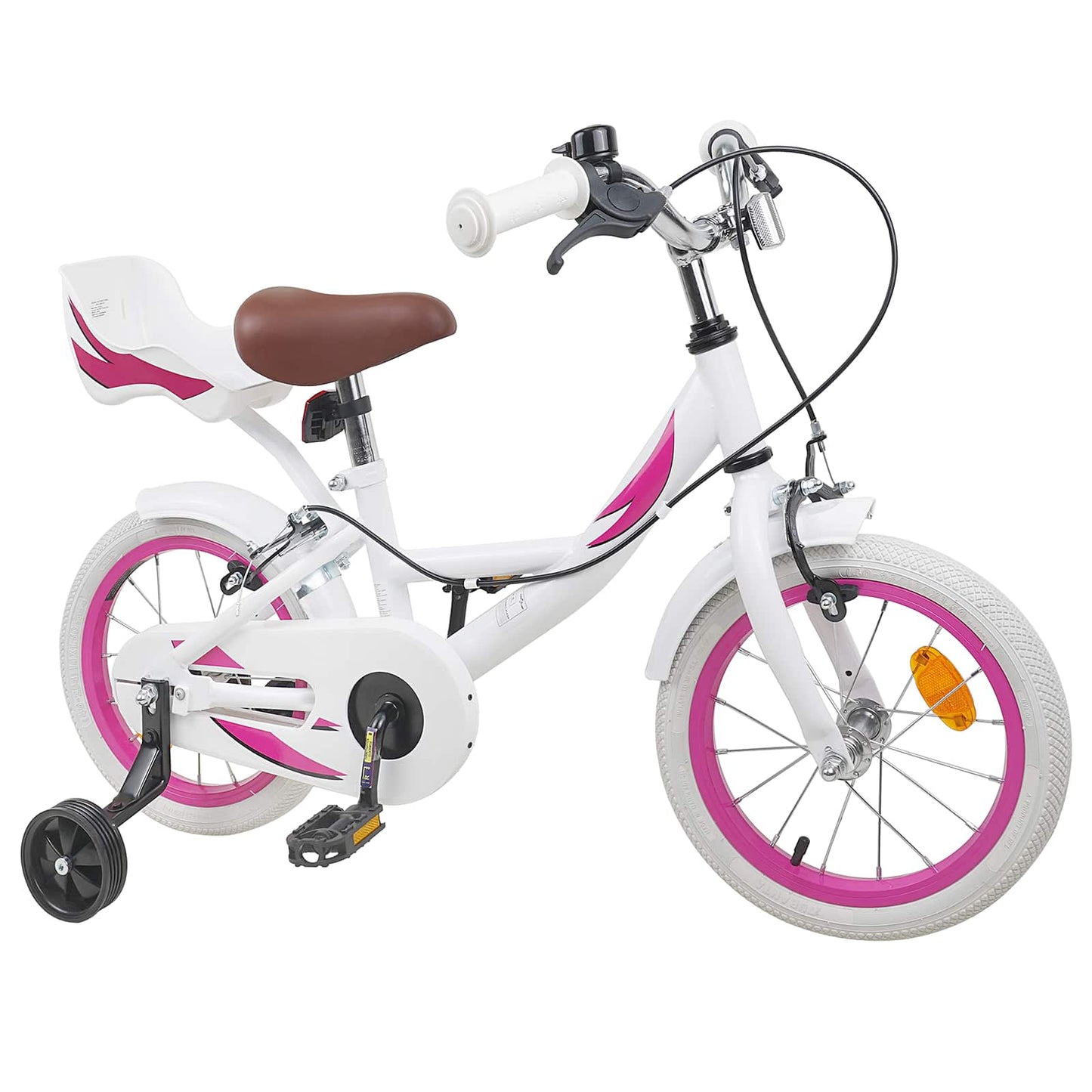 vidaXL Kids Bike 16 Inches for 4-6 Years Old White