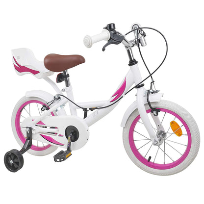 vidaXL Kids Bike 16 Inches for 4-6 Years Old White
