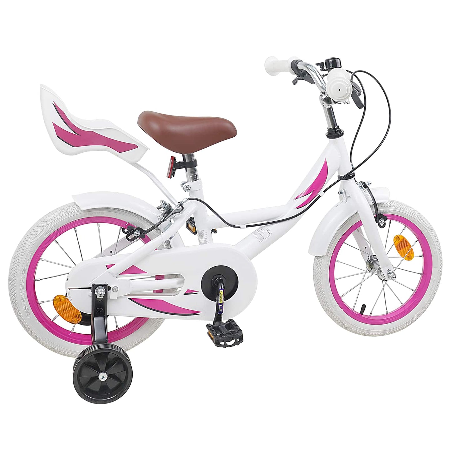 vidaXL Kids Bike 16 Inches for 4-6 Years Old White