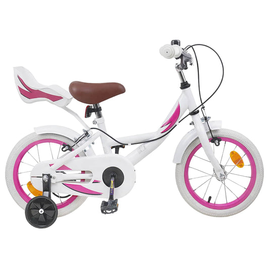 vidaXL Kids Bike 16 Inches for 4-6 Years Old White