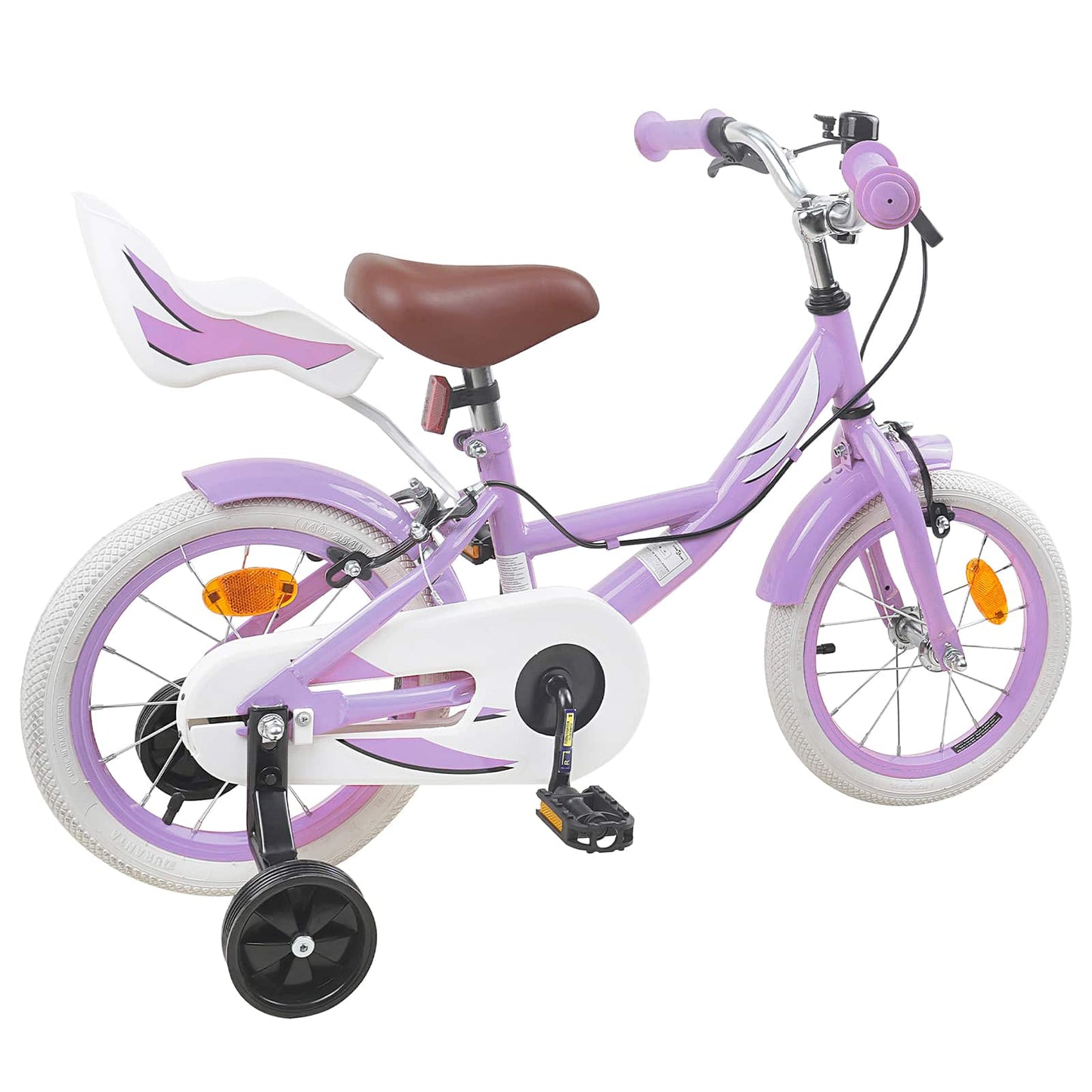 vidaXL Kids Bike 12 Inches for 2-4 Years Old Purple