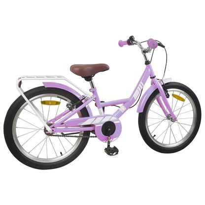 vidaXL Kids Bike 18 Inches for 5-7 Years Old Purple