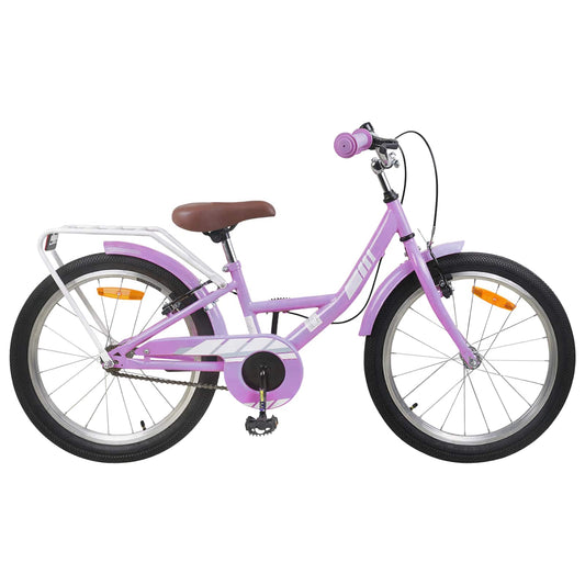 vidaXL Kids Bike 20 Inches for 6-11 Years Old Purple