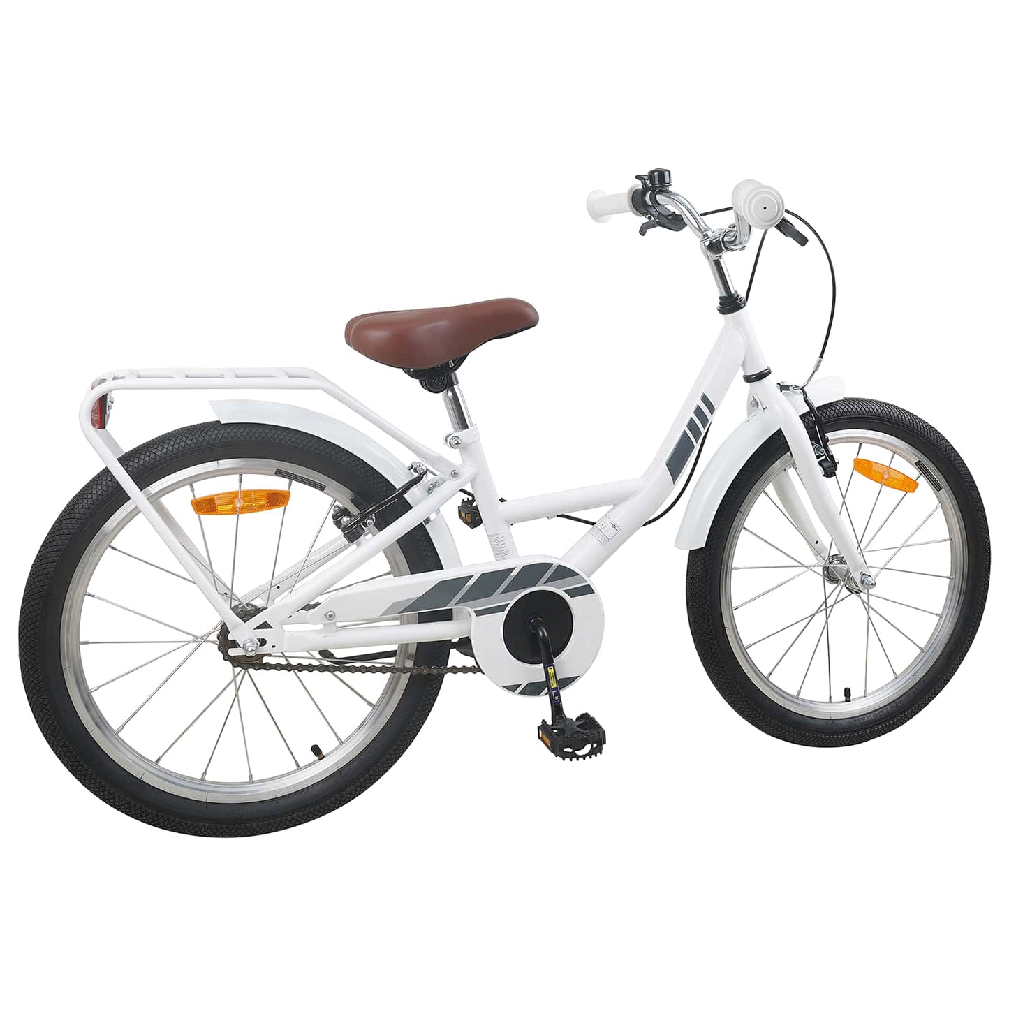 vidaXL Kids Bike 18 Inches for 5-7 Years Old White