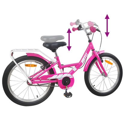 vidaXL Kids Bike 20 Inches for 6-11 Years Old Pink